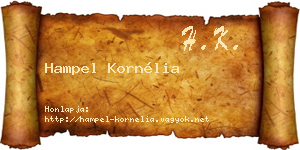 Hampel Kornélia névjegykártya